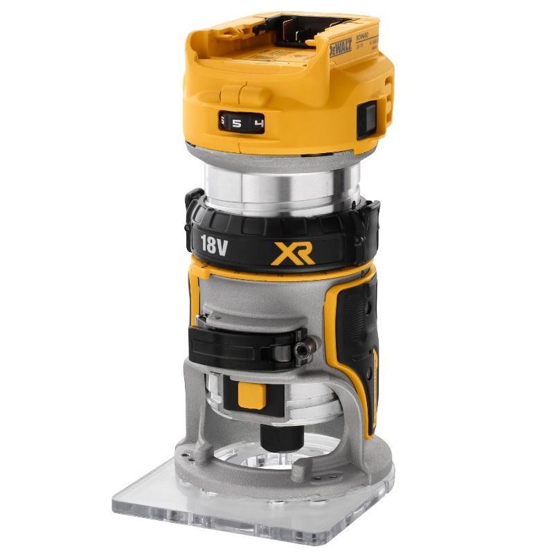 DEWALT - ROUTER, 6.35mm (1/4) 18V XR BRUSHLESS, BARE UNIT