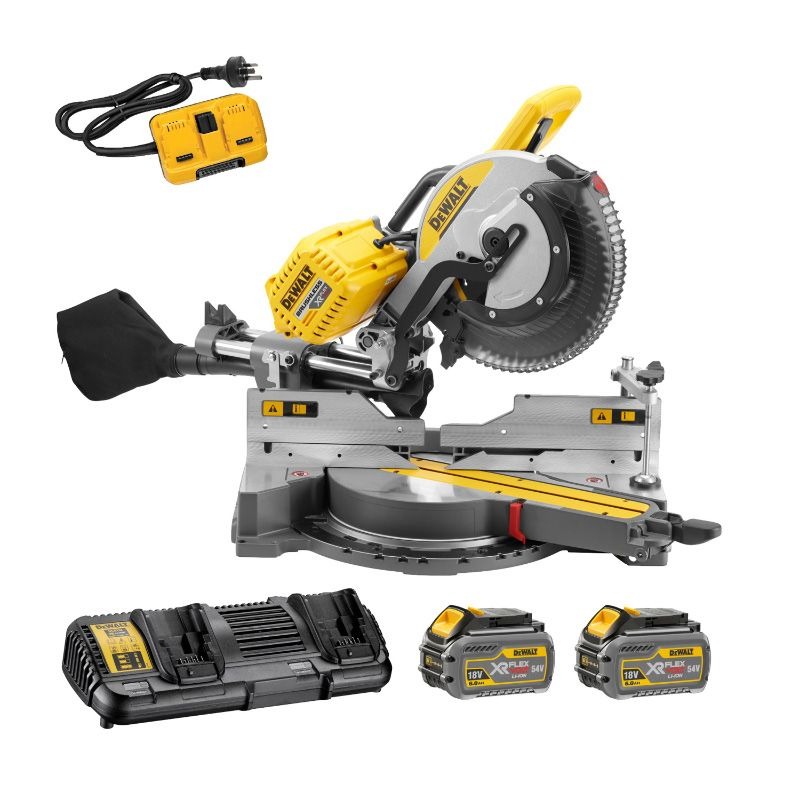 DEWALT - COMPOUND MITRE SAW, 305mm 108V (2x 54V) AC/DC, KIT