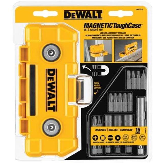 DEWALT - BIT SET, SCREWDRIVER MAGNETIC YELLOW 15 PIECE - Image 2