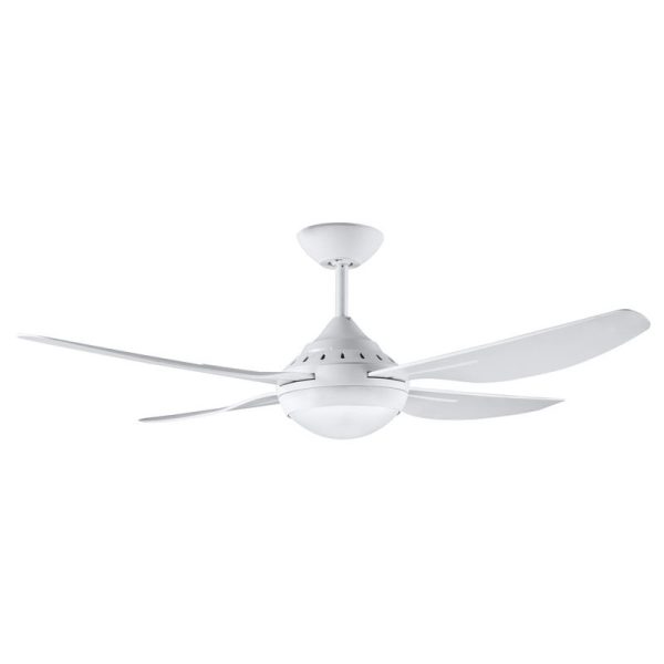 DEKA - CEILING FAN, 48in 4 ABS BLADED RUSSELL, + CCT LED 18W, WHITE