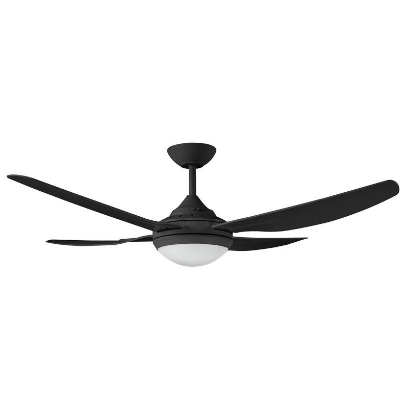 DEKA - CEILING FAN, 52in 4 ABS BLADED INGRAM, + CCT LED 18W, BLACK