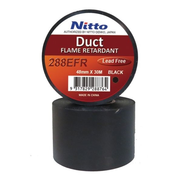 NITTO - TAPE DUCT SEALING/JOINTING BLK 0.13mm x 48mm x 30m 64 RL/BX