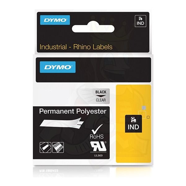 DYMO - POLYESTER TAPE, CLEAR 19mm x 5.5m