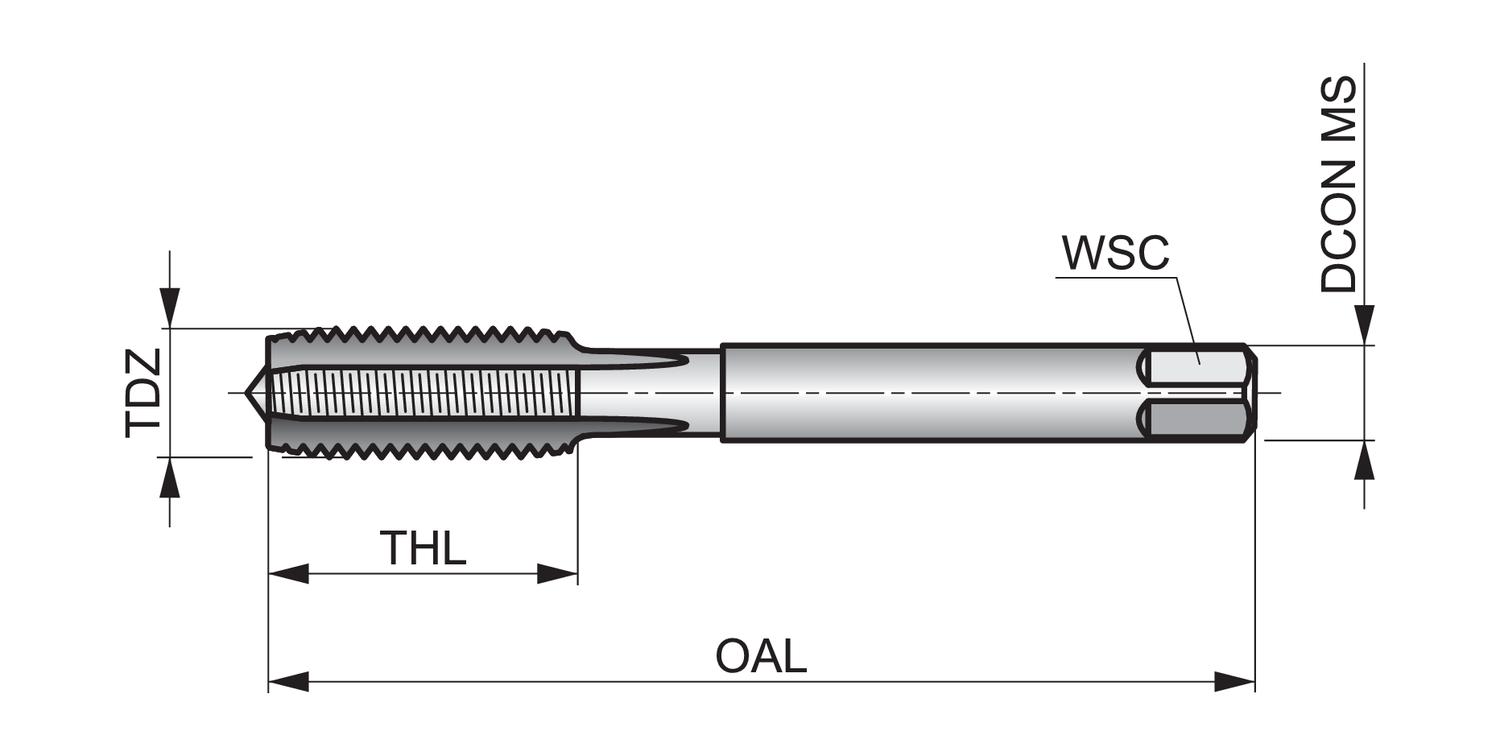 DORMER E102M14NO8 HSS / HSCo DIN Taps - Image 2