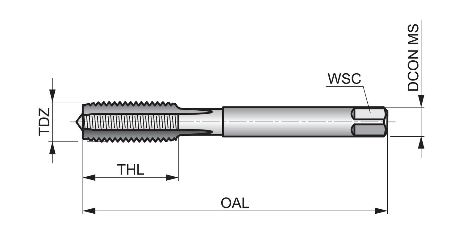 DORMER E11110-32NO9 HSS / HSCo DIN Taps - Image 2