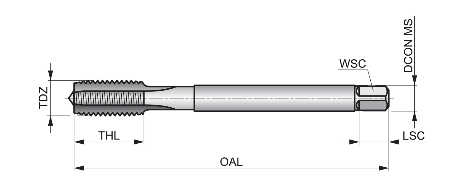 DORMER E251M14 HSS / HSCo DIN Taps - Image 2