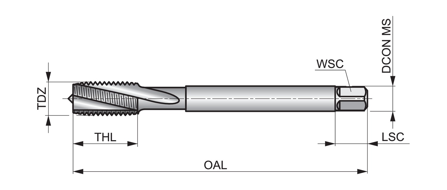 DORMER E258M4 HSS / HSCo DIN Taps - Image 2