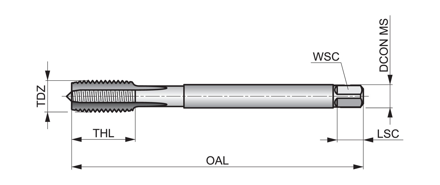 DORMER E268M10X1.0 HSS / HSCo DIN Taps - Image 2