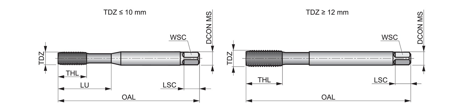 DORMER E293M5 HSS / HSCo DIN Taps - Image 2