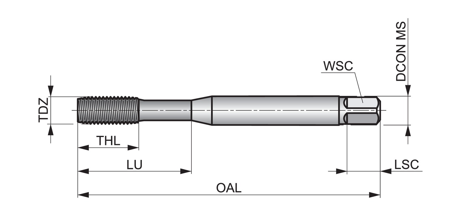 DORMER E296M4 HSS / HSCo DIN Taps - Image 2