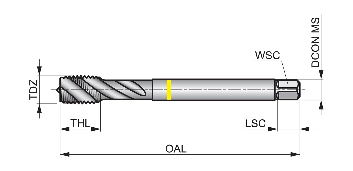 DORMER E300M10X.75 HSS / HSCo DIN Taps - Image 2