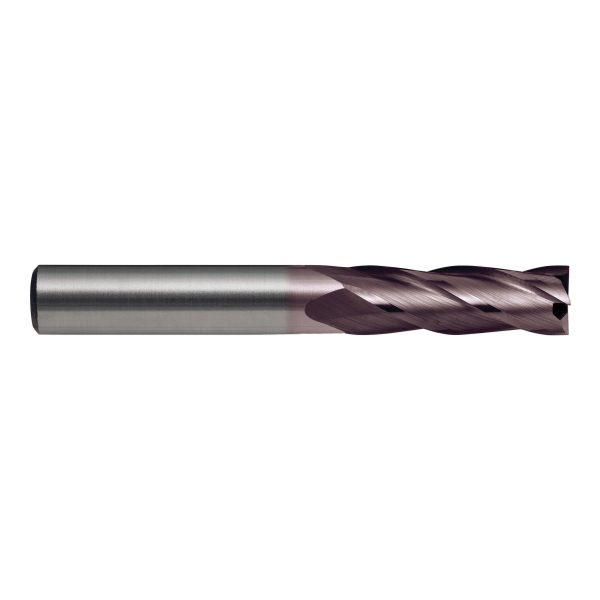 E/MILL E340 1/4" LONG 4 Flute R30 VHM AlCrN