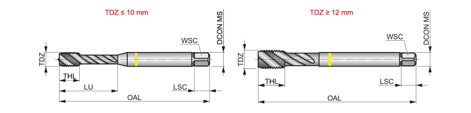 DORMER E412M5 HSS / HSCo DIN Taps - Image 2