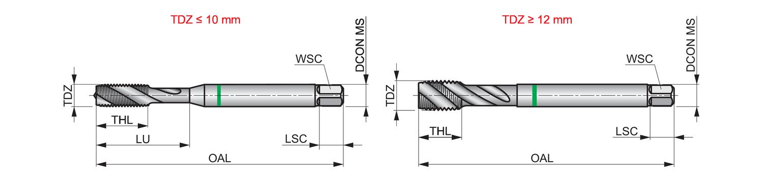 DORMER E474M12 HSS / HSCo DIN Taps - Image 2