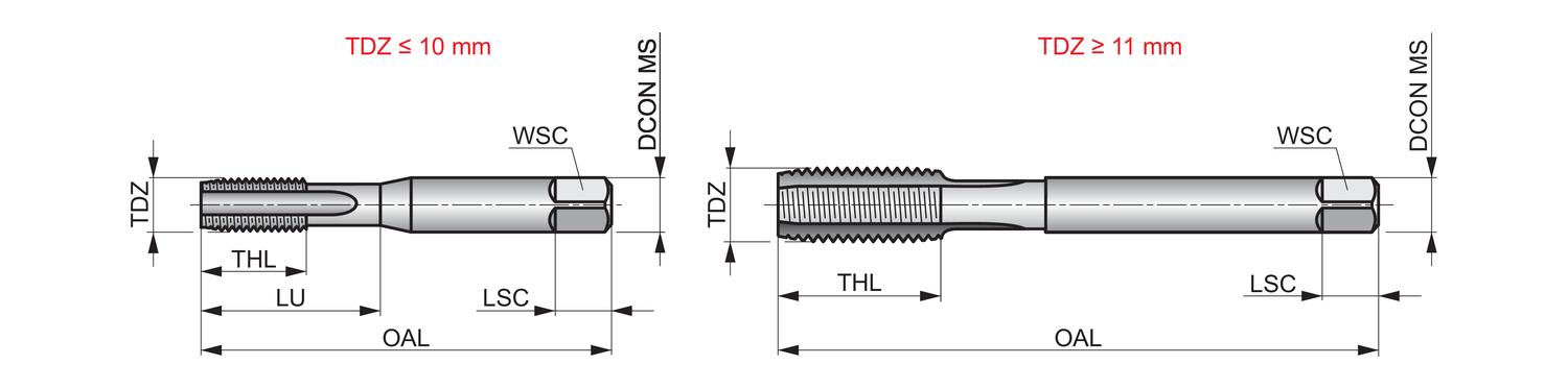 DORMER E500M10NO2 HSS Straight Flute Taps - Image 2