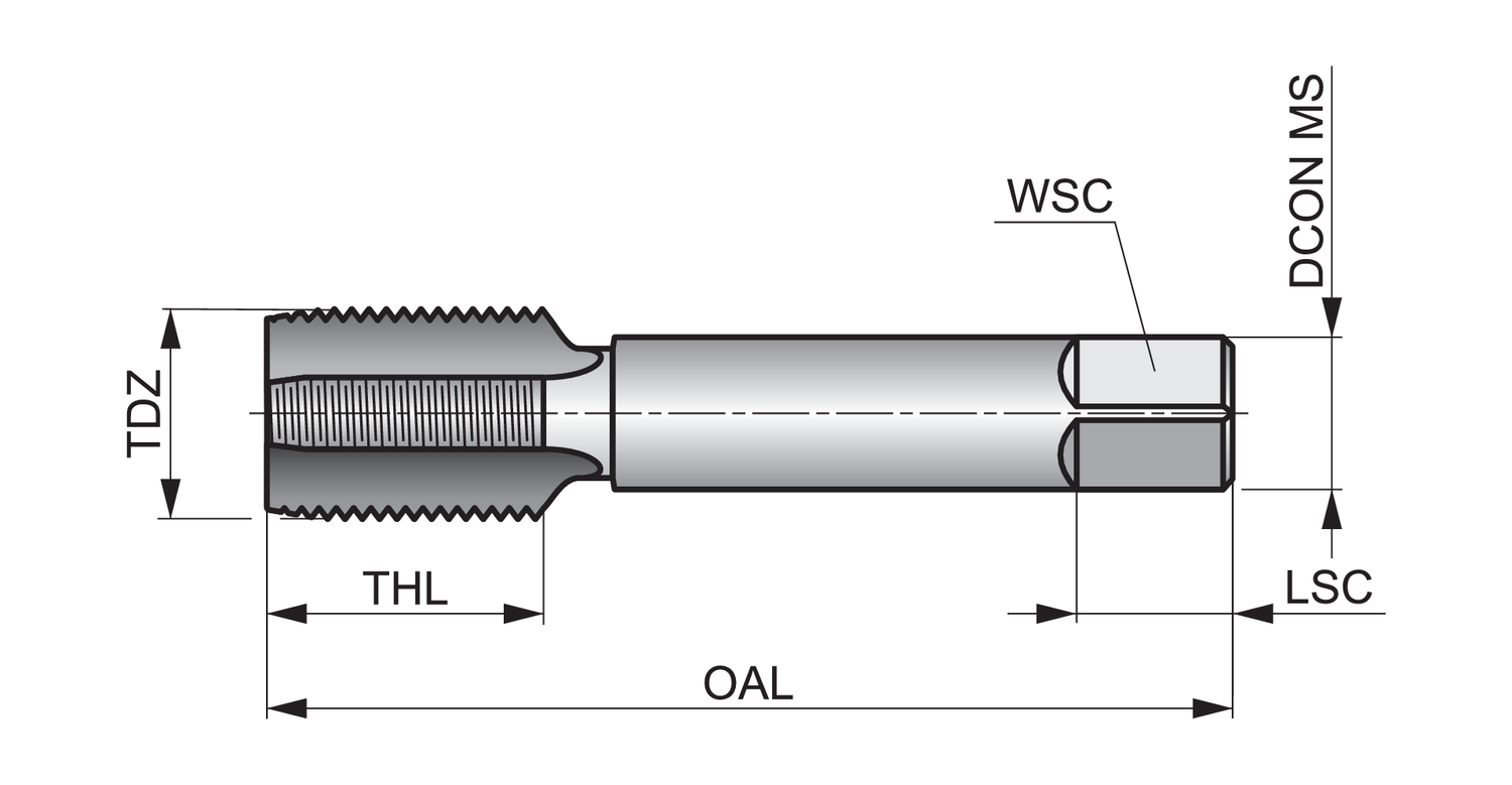 DORMER E5477/8NO2 ISO Machine Taps - Image 2