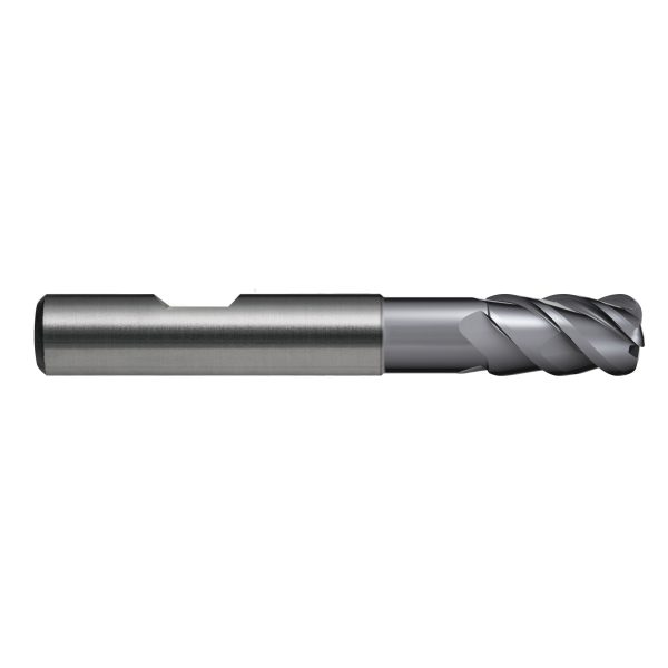 E/MILL C/RAD E569 8mmxR2 4FL R50 DIN6527L-HB VHM 63Rc ALDURA