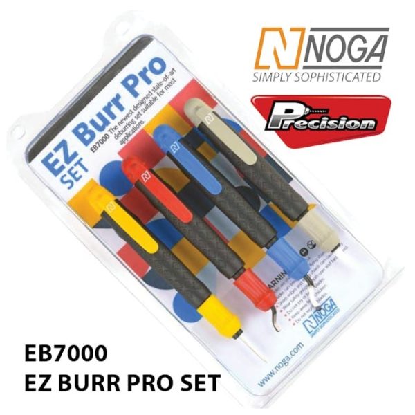 NOGA DEBURRING TOOL EZ BURR PRO SET OF 4