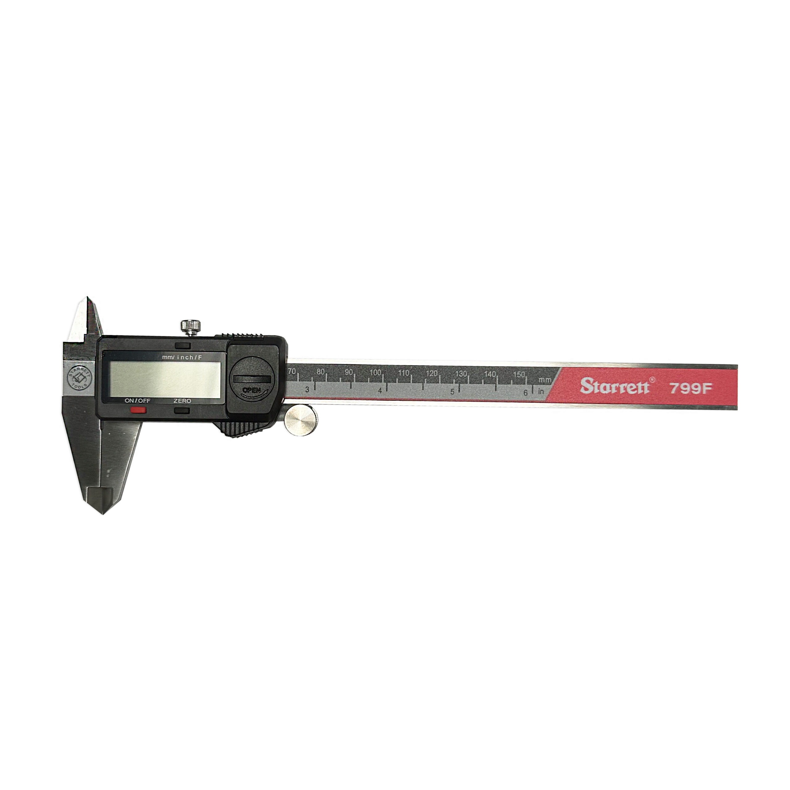 Starrett Electronic Digital Caliper 6in 150mm EC799BF-6/150 – Fractional Display Caliper