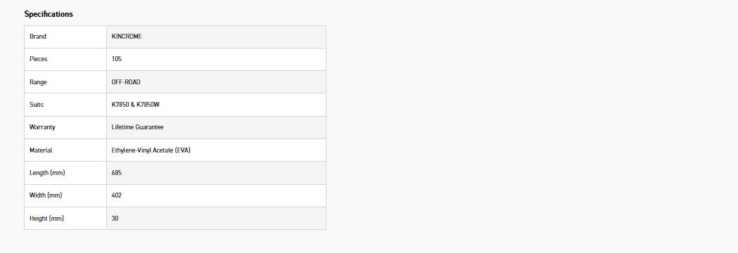 KINCROME EVA703T 12P PLIER TRAY OFFROAD - Image 2