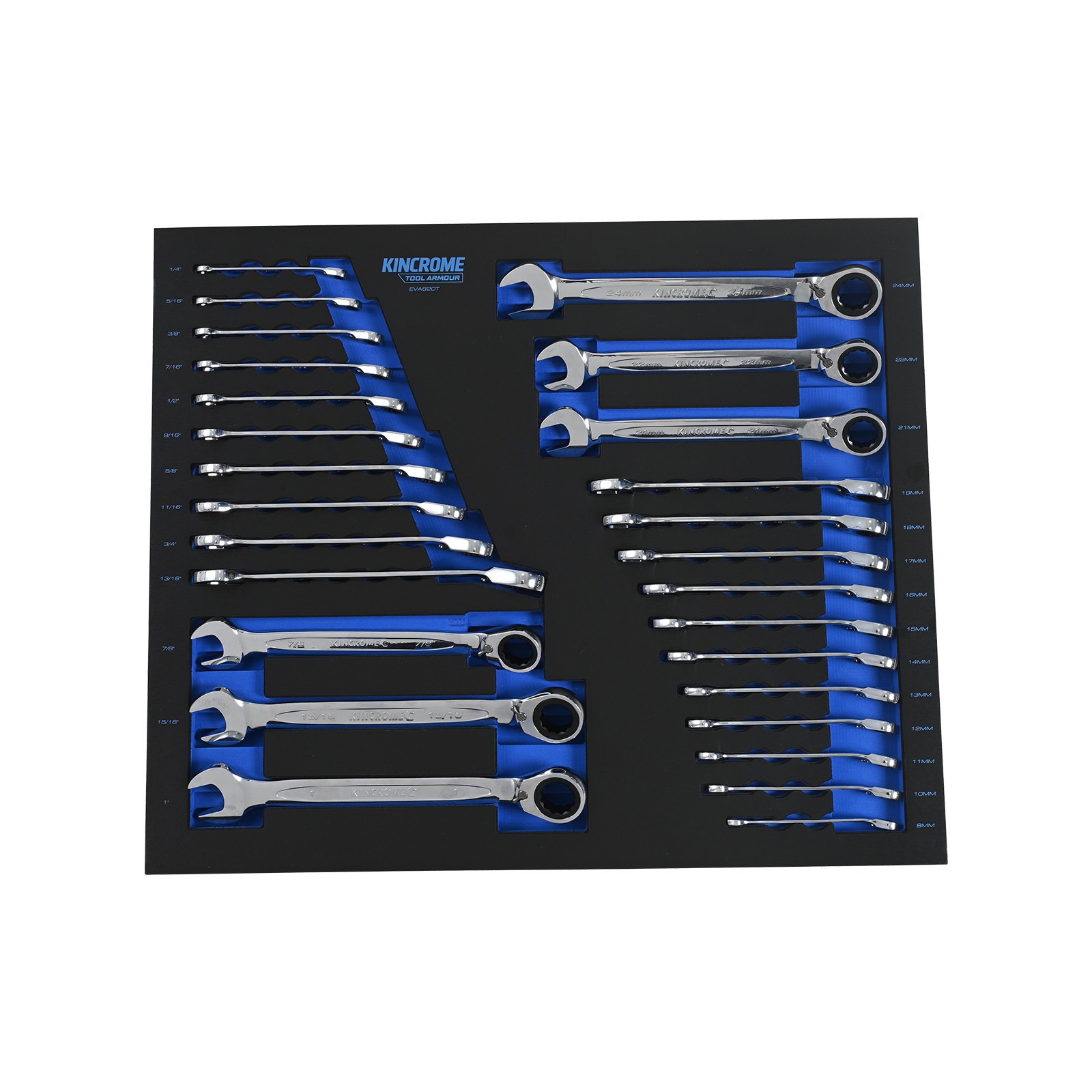 KINCROME EVA820T 27P GEAR SPNR TRAY TOOL ARMOUR
