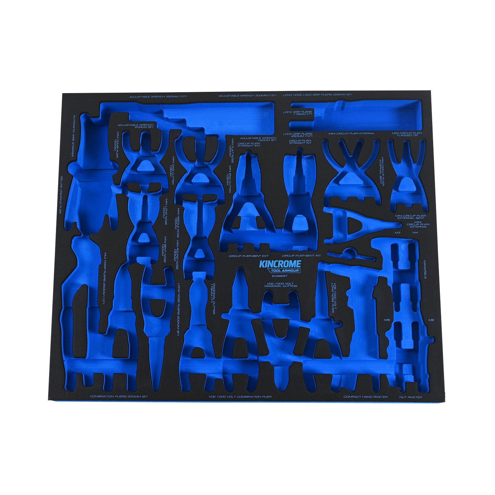 KINCROME EVA825ET EMPTY EVA825T TRAY TOOL ARMOUR