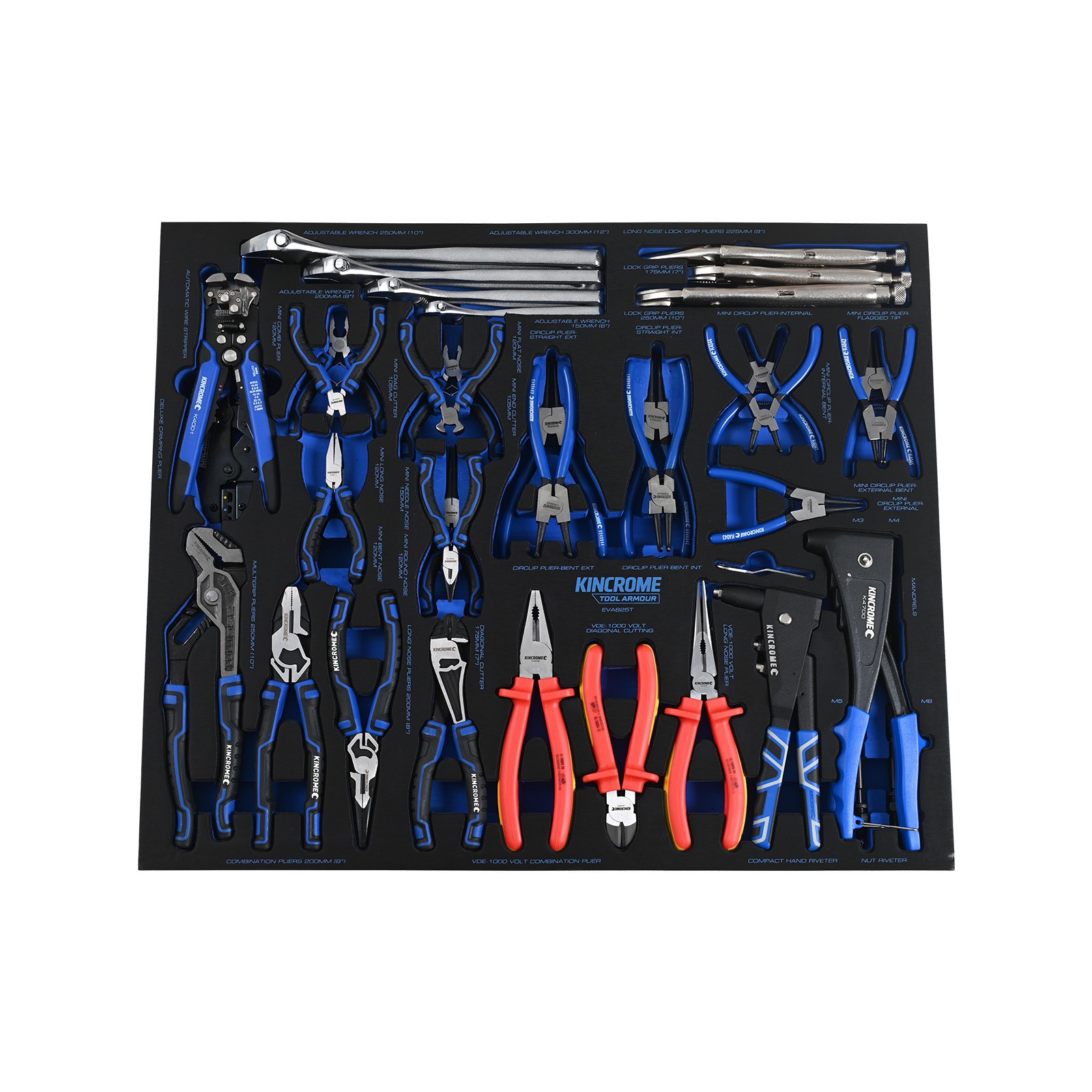 KINCROME EVA825T 35P PLI/WRCH TRAY TOOL ARMOUR
