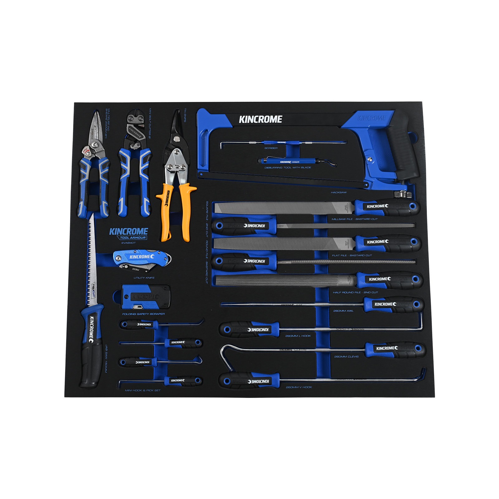 KINCROME EVA840T 22P CUT SCRPE TRAY TOOL ARMOUR