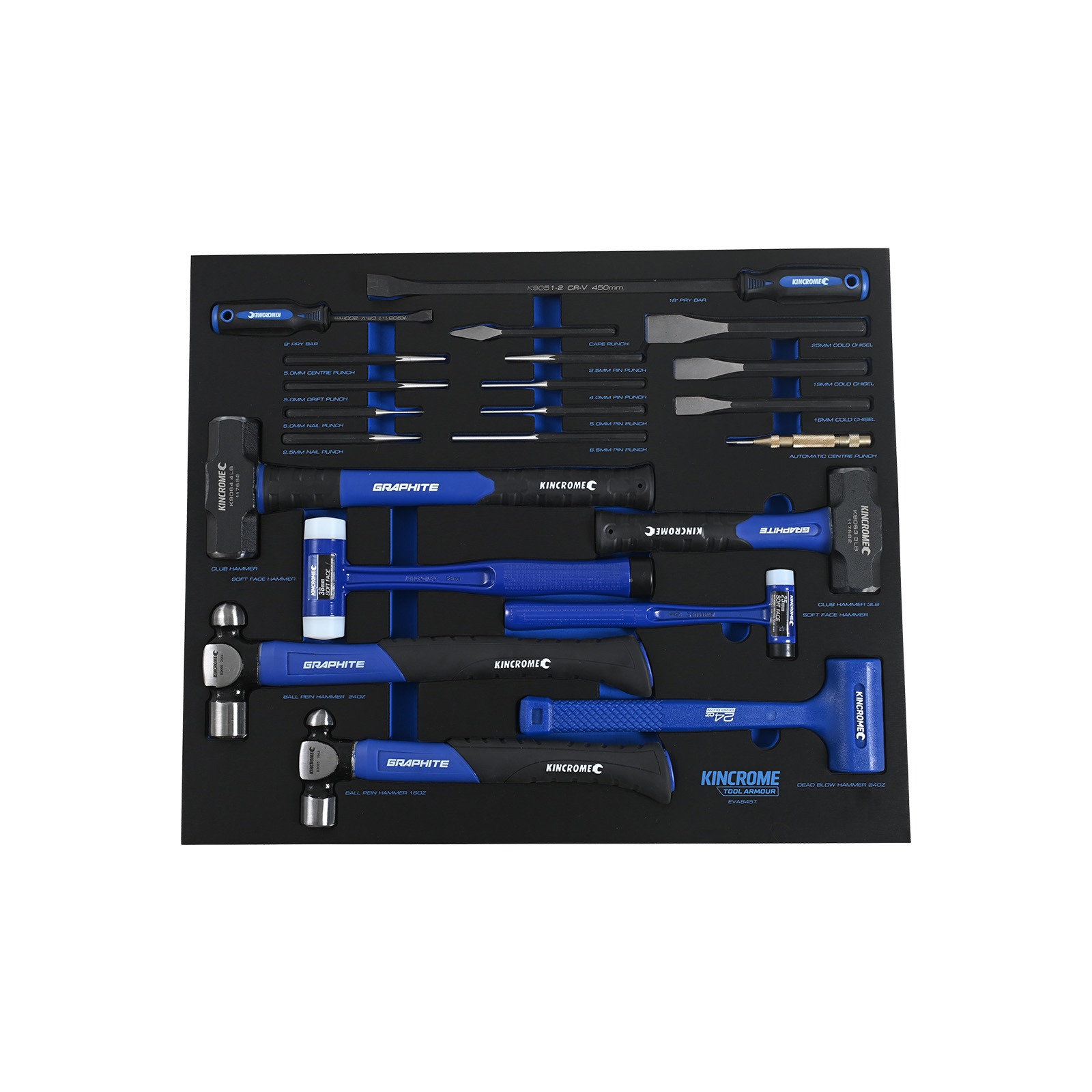 KINCROME EVA845T 22P STR/PRY TRAY TOOL ARMOUR