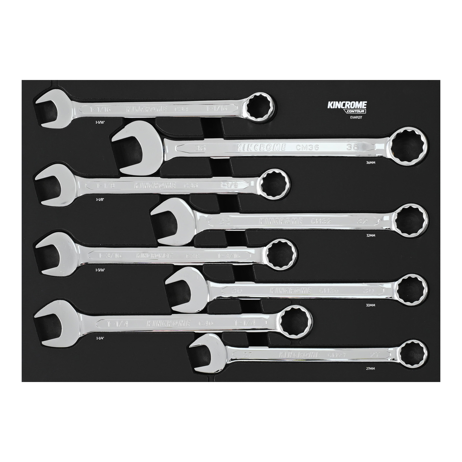 KINCROME EVA913T 8P JUMBO SPANNER TRAY CONTOUR