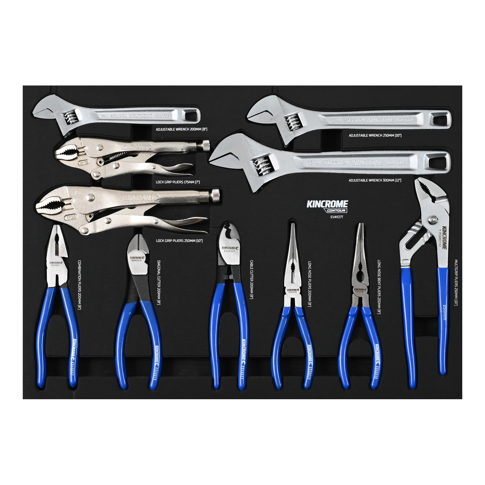 KINCROME EVA927T 11P PLIER&WRENCH TRAY CONTOUR
