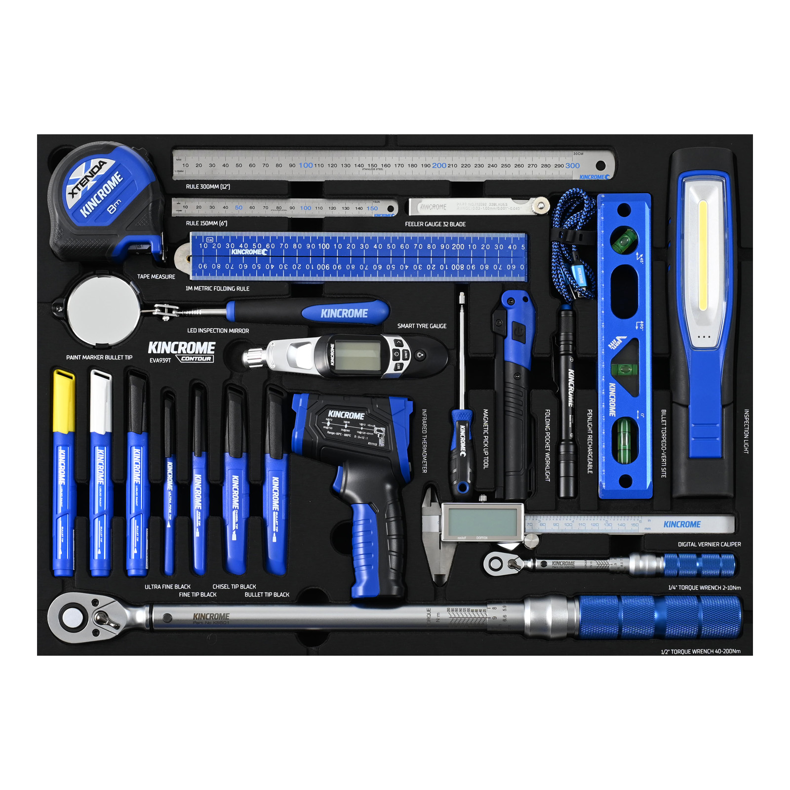 KINCROME EVA939T 23P MEASURE/LIGHT TRAY CONTOUR