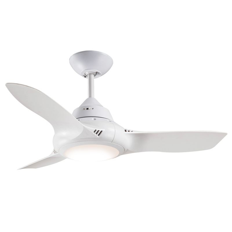 DECCO - CEILING FAN, 36in 3 ABS BLADED EVO II + CCT LED 18W, WHITE