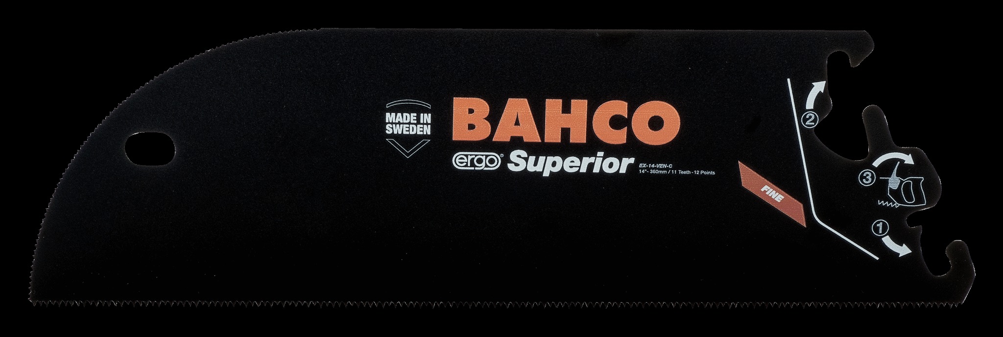 Bahco 14" XT11 teeth, veneer blade - Image 2