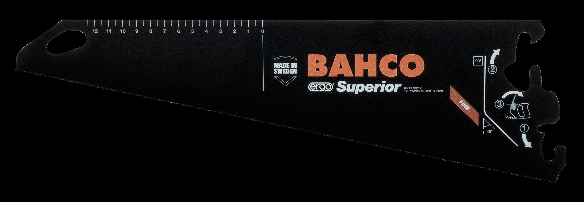 Bahco 16" FT15 teeth, general purpose blade - Image 2