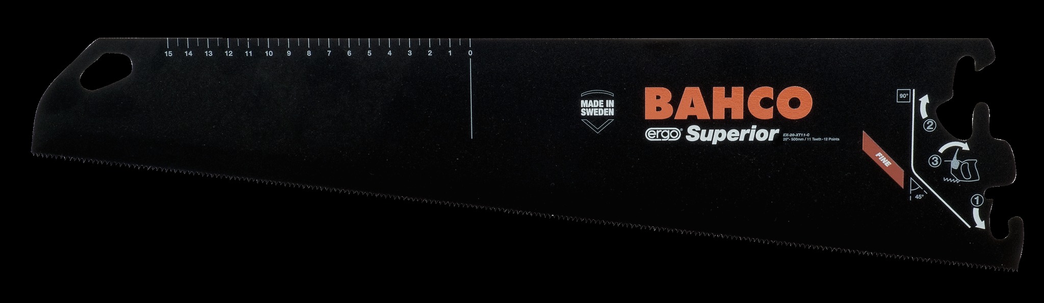 Bahco 20" XT11 teeth, blade for cutting fine wood - Image 2