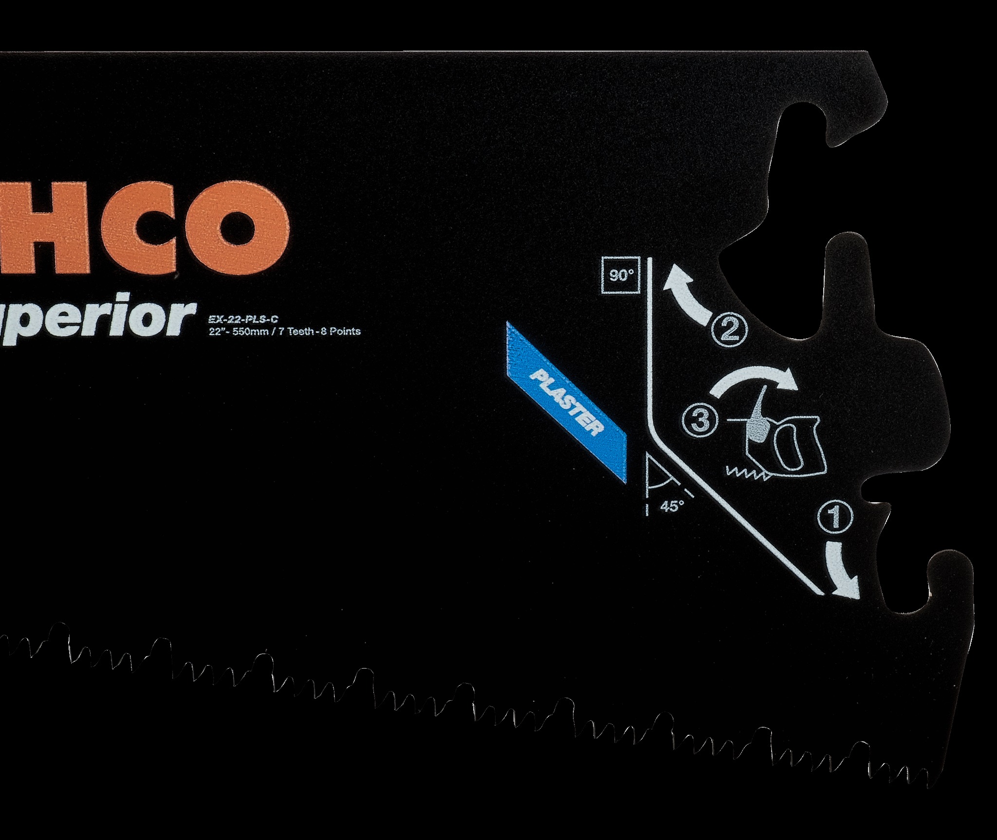 Bahco 22" GT7 teeth, plaster blade - Image 3