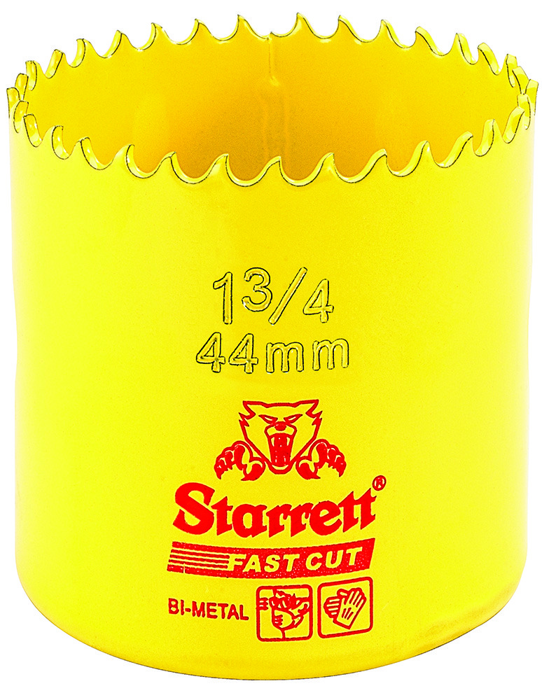Starrett - FCH Bi-Metal Fast Cut Holesaw 44mm (1.3/4inch) - Image 2