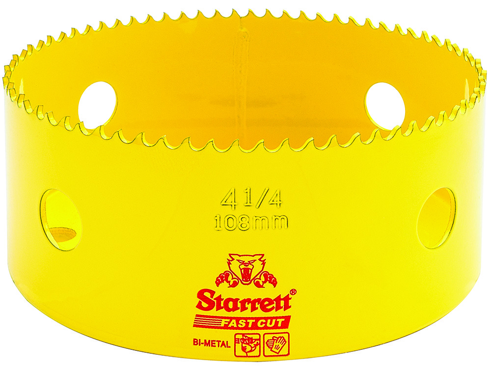 Starrett - FCH Bi-Metal Fast Cut Holesaw 108mm (4.1/4inch) - Image 2