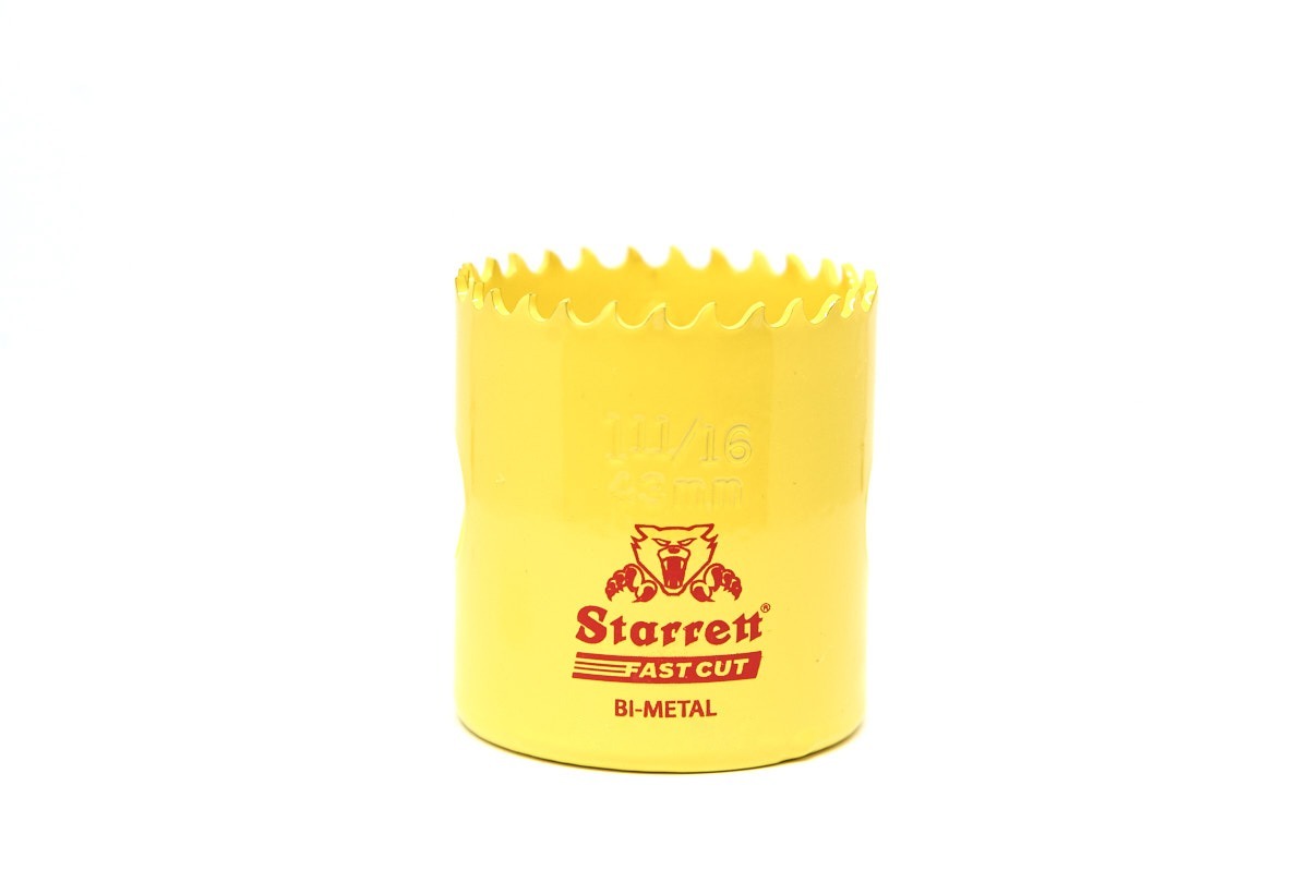 Starrett - FCH Bi-Metal Fast Cut Holesaw 43mm (1.11/16inch)