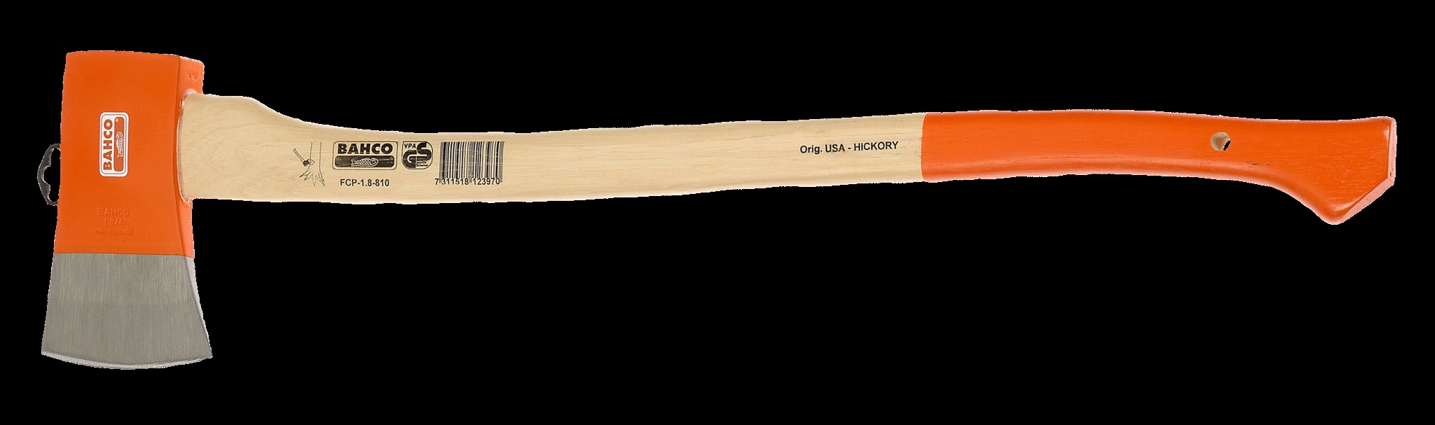 Bahco Felling axe, hickory handle, 2.3 kg head
