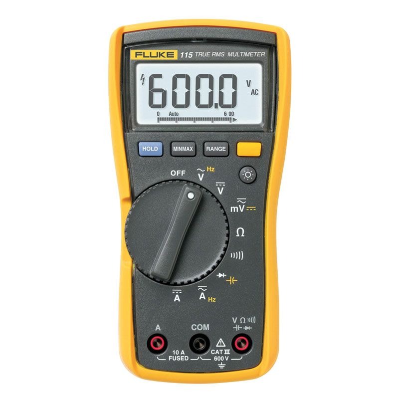 FLUKE - MULTIMETER 600V TRUE-RMS 10A CONT, BACKLIGHT