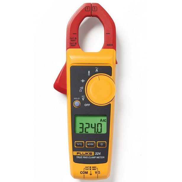 FLUKE - CLAMP METER 400A AC, 600V TRMS W/TEMP, CAPACITANCE, B/LITE