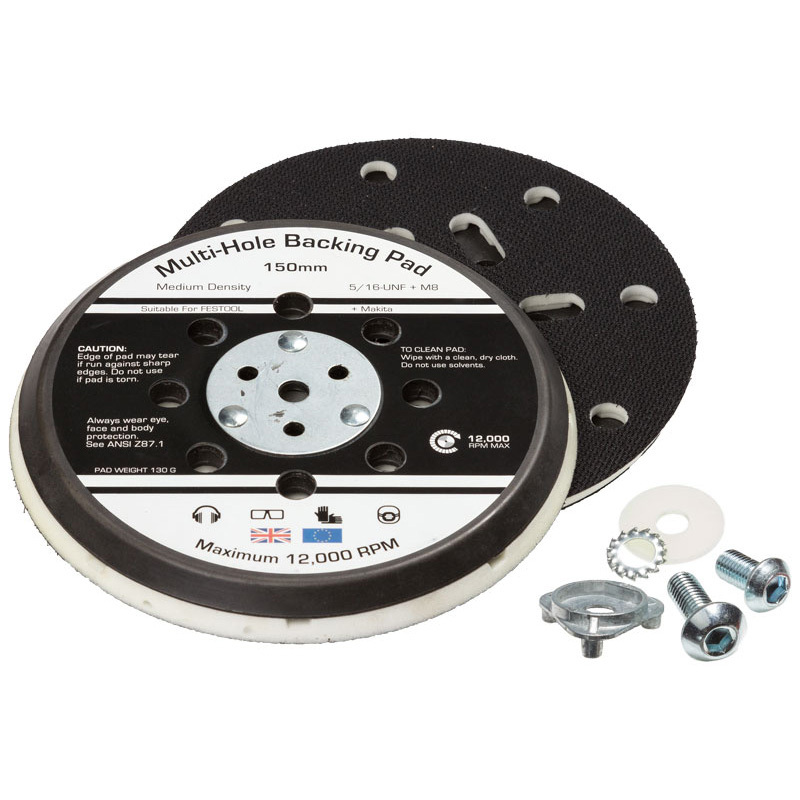 6"/150mm Dust Free Velcro Backing Pad
