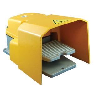 ITM FOOT SWITCH, YELLOW, 1 PEDAL, ALUMINIUM BODY & GUARD, IP54, THREE PHASE