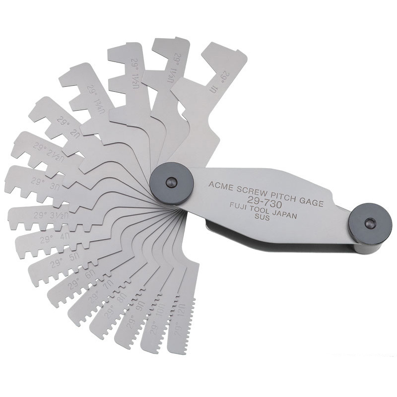 Fuji Tool - 1-12TPI Acme Trapezoidal Screw Pitch Gauge
