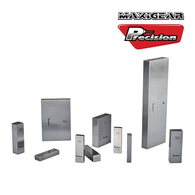 MAXIGEAR GAUGE BLOCK CALIBRATION GRADE 1 METRIC 32 PIECE SET