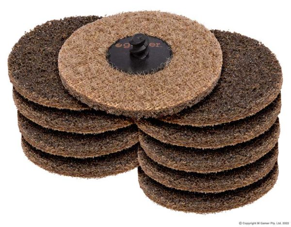 Geiger - 75mm Abrasive Disc Pack (Brown)