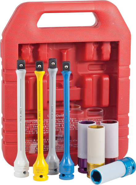 1/2" Dr Sockets &Torque Extension Bar (8pc.)