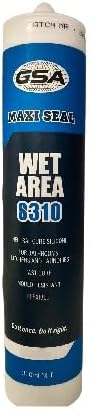 GSA - WET AREA SILICONE, WHITE TRADE GRADE, 300g (24)